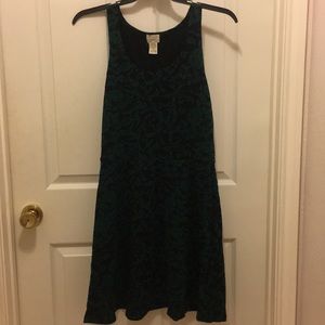 Black and Hunter Green Dress